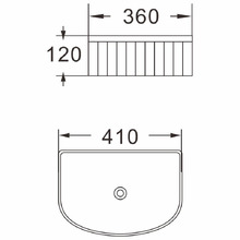 Kiora 410mm Arch Ceramic Above Counter Basin